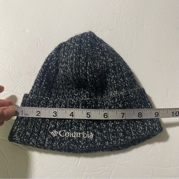 Columbia whirlibird unisex black gray knit Beanie hat OS - Picture 2 of 10